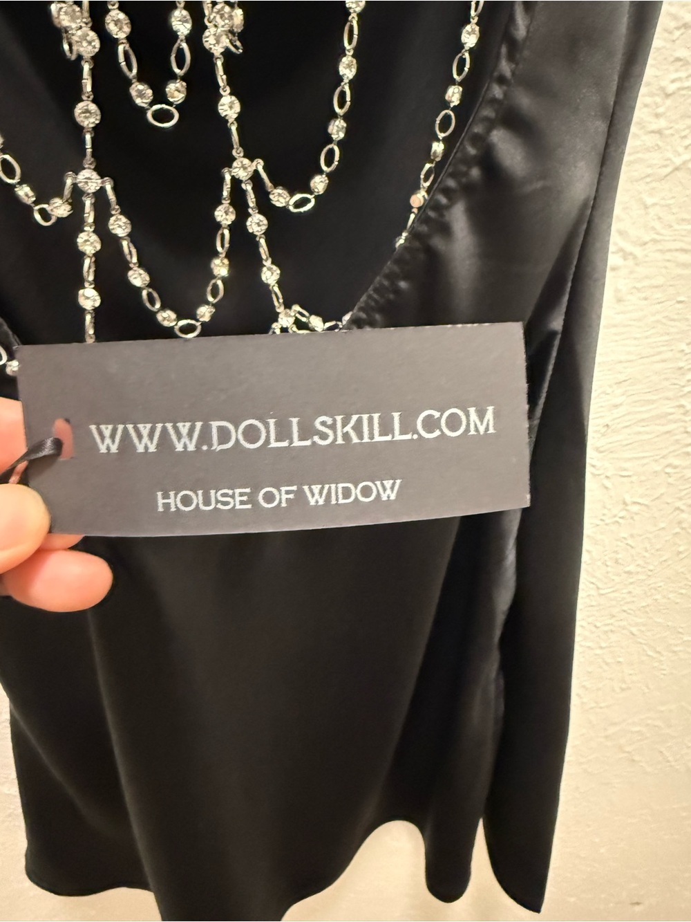 Dolls Kill Reel You In Satin Slip Dress - Picture 7 of 10